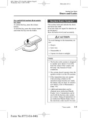 2004 Mazda MX 5 Miata Owners Manual, 2004 page 45