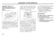 2001 Kia Magentis Owners Manual, 2001 page 32