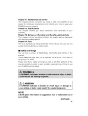 2002 Subaru Legacy Outback Owners Manual, 2002 page 7