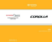 2009 Toyota Corolla Quick Reference Owners Guide page 1