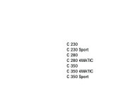 2007 Mercedes-Benz C-Class Operators Manual C230 Sport C280 4MATIC C350 4MATIC C350 Sport, 2007 page 2