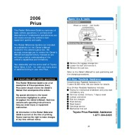 2006 Toyota Prius Reference Owners Guide, 2006 page 2