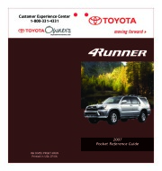 2007 Toyota 4Runner Reference Owners Guide page 1