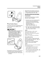 2009 Mazda RX 8 Owners Manual, 2009 page 21