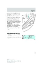 2004 Ford Taurus Owners Manual, 2004 page 33