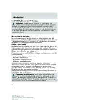 2008 Ford Fusion Owners Manual, 2008 page 4