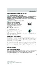 2008 Ford Fusion Owners Manual, 2008 page 5