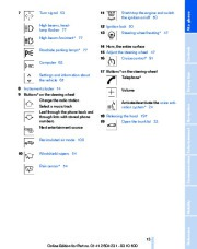 2011 BMW Z4-Series Z4 E89 sDrive30i 35i 35is Owners Manual, 2011 page 13