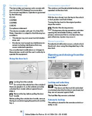 2011 BMW Z4-Series Z4 E89 sDrive30i 35i 35is Owners Manual, 2011 page 32