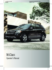 2010 Mercedes-Benz ΜL350 4MATIC ΜL350 BlueTEC ΜL550 ML550 ML63 AMG W164 Owners Manual, 2010 page 1
