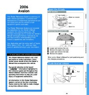 2006 Toyota Avalon Reference Owners Guide, 2006 page 2