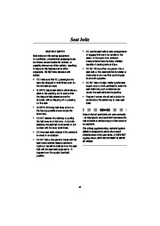 Land Rover Range Rover Handbook Owners Manual, 2000 page 45