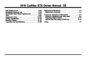 2010 Cadillac STS Owners Manual, 2010 page 2