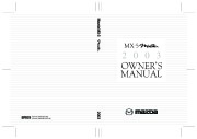 2003 Mazda MX 5 Miata Owners Manual, 2003 page 1