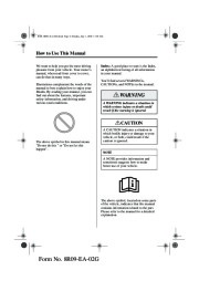 2003 Mazda MX 5 Miata Owners Manual, 2003 page 3
