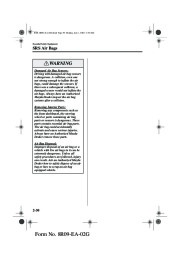 2003 Mazda MX 5 Miata Owners Manual, 2003 page 39