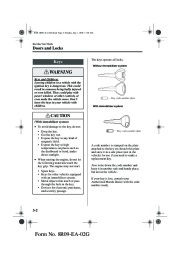 2003 Mazda MX 5 Miata Owners Manual, 2003 page 41