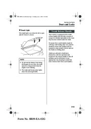 2003 Mazda MX 5 Miata Owners Manual, 2003 page 50