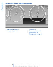 2011 BMW 5-Series 528i 535i 550i F10 Sedan Owners Manual, 2011 page 16