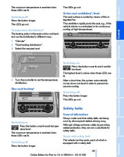 2011 BMW 5-Series 528i 535i 550i F10 Sedan Owners Manual, 2011 page 49