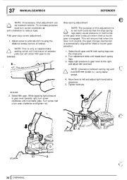 Land Rover Defender 90, 110, 130 Workshop Manual, 1999 page 38