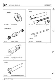 Land Rover Defender 90, 110, 130 Workshop Manual, 1999 page 44