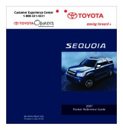 2007 Toyota Sequoia Reference Owners Guide page 1