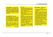 2008 Kia Sorento Owners Manual, 2008 page 38