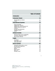 2009 Ford Taurus Owners Manual page 1