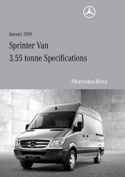 2010 Mercedes-Benz Sprinter Van 3.55 313CDI 316CDI 319CDI NCV3 Catalog AU, 2010 page 1