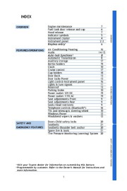 2010 Toyota Matrix Quick Reference Owners Guide, 2010 page 3