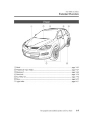 2008 Mazda CX 9 Owners Manual, 2008 page 11