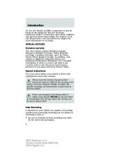 2003 Ford Mustang Cobra Owners Manual, 2003 page 6