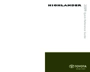 2009 Toyota Highlander Quick Reference Owners Guide page 1
