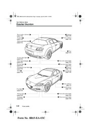 2004 Mazda RX 8 Owners Manual, 2004 page 11