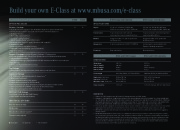 2011 Mercedes-Benz E-350 E350 BlueTEC E550 W212 C207 Coupe Cabriolet Catalog US, 2011 page 20