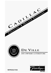1995 Cadillac DeVille 4.9 L Owners Manual, 1995 page 1