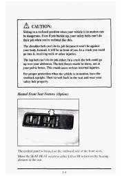 1995 Cadillac DeVille 4.9 L Owners Manual, 1995 page 23