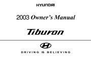 2003 Hyundai Tiburon Owners Manual, 2003 page 1