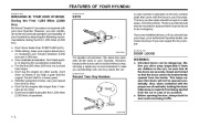 2003 Hyundai Tiburon Owners Manual, 2003 page 10