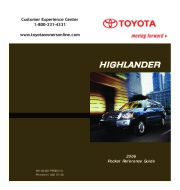 2006 Toyota Highlander Reference Owners Guide page 1