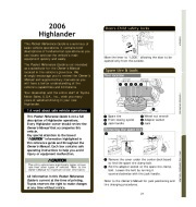 2006 Toyota Highlander Reference Owners Guide, 2006 page 2