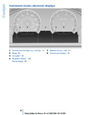 2011 BMW Active Hybrid 7 F01 F02 F03 F04 Series Owners Manual, 2011 page 16