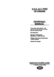 Land Rover Range Rover 4.0 & 4.6 Litre, Defender V8i Workshop Manual, 1999 page 2
