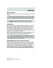 2006 Ford Taurus Owners Manual, 2006 page 7