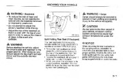 2002 Kia Spectra Owners Manual, 2002 page 21