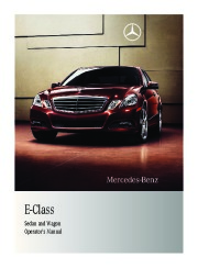 2011 Mercedes-Benz E350 E350 BlueTEC E550 E63 AMG W212 C207 Sedan Owners Manual, 2011 page 1