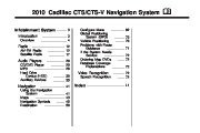 2010 Cadillac CTS CTS-V Sport Sedan Wagon Navigation Manual page 1