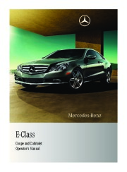 2011 Mercedes-Benz E350 E350 BlueTEC E550 W212 C207 Coupe Owners Manual, 2011 page 1
