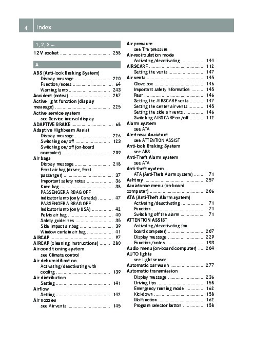 2011 Mercedes-Benz E350 E350 BlueTEC E550 W212 C207 Coupe Owners Manual